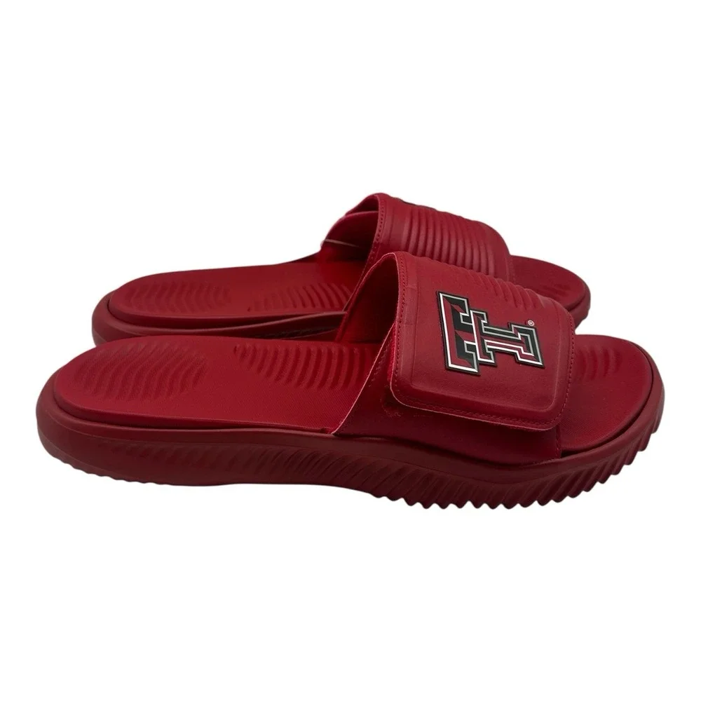 Adidas Alphabounce Slide‎ 2.0 Texas Tech Red Raiders Sandals Mens Sz 13 JI2527